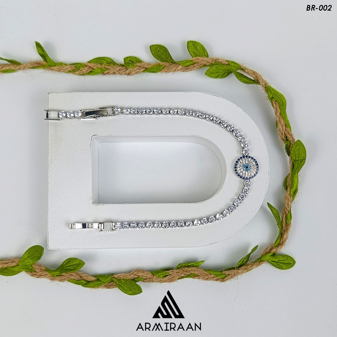 Silver Plated Zircon Stone Bracelet