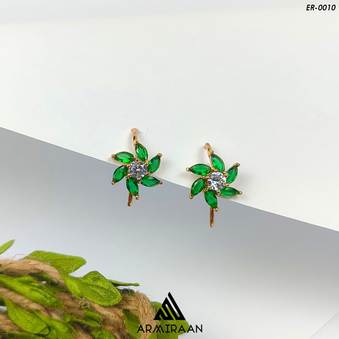 Green Zircon Stone Studs
