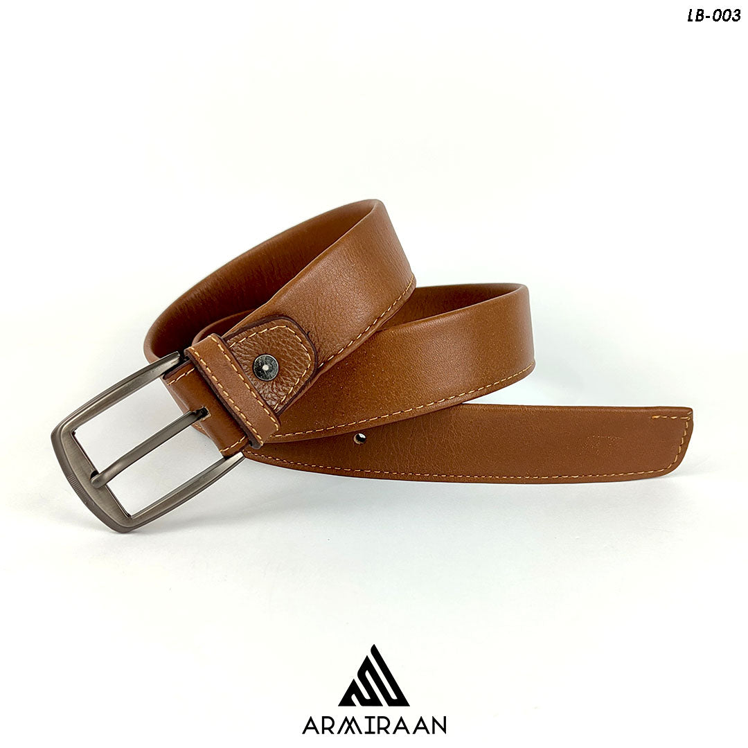 Light Brown Leather Belt
