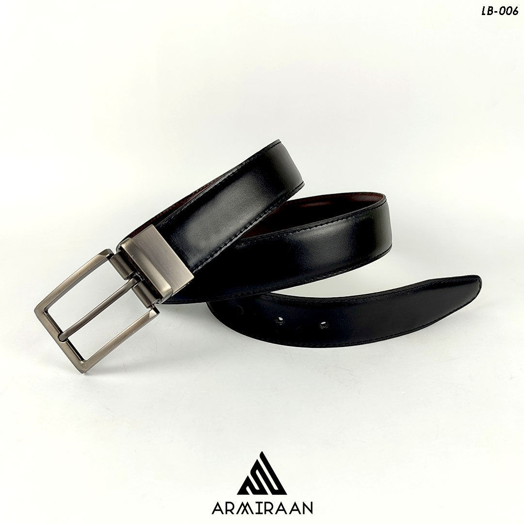 Black & Brown Reversible Leather Belt