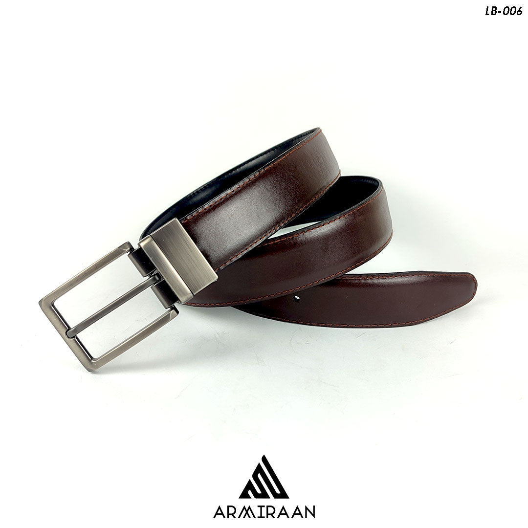 Black & Brown Reversible Leather Belt