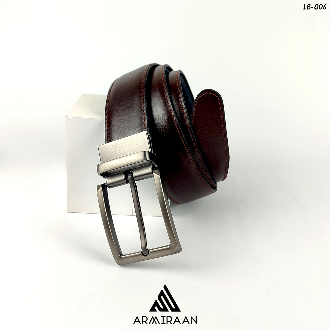 Black & Brown Reversible Leather Belt