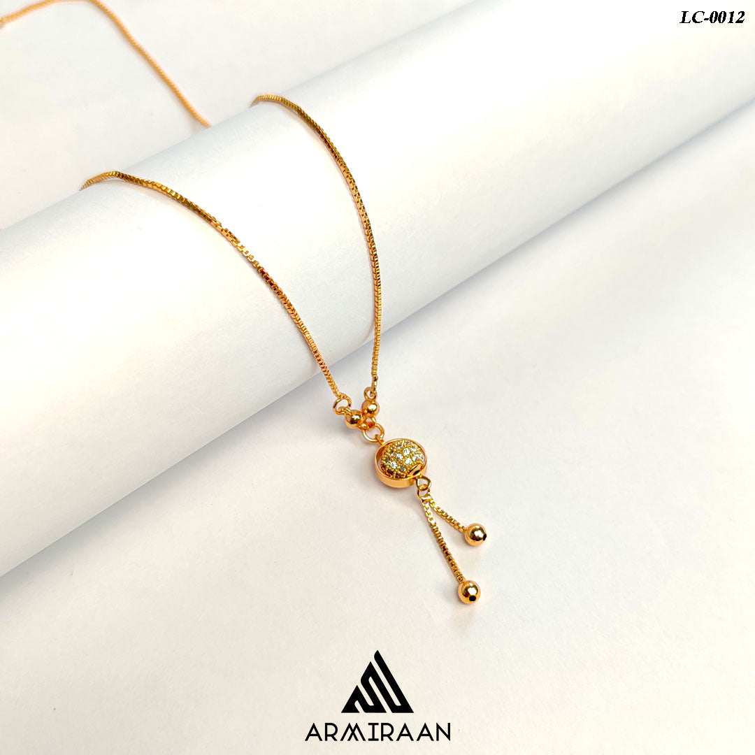 Gold Plated Zircon Stone Locket