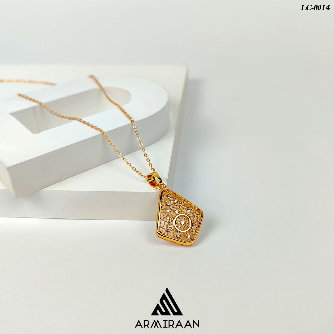 Gold Plated Zircon Stone Locket