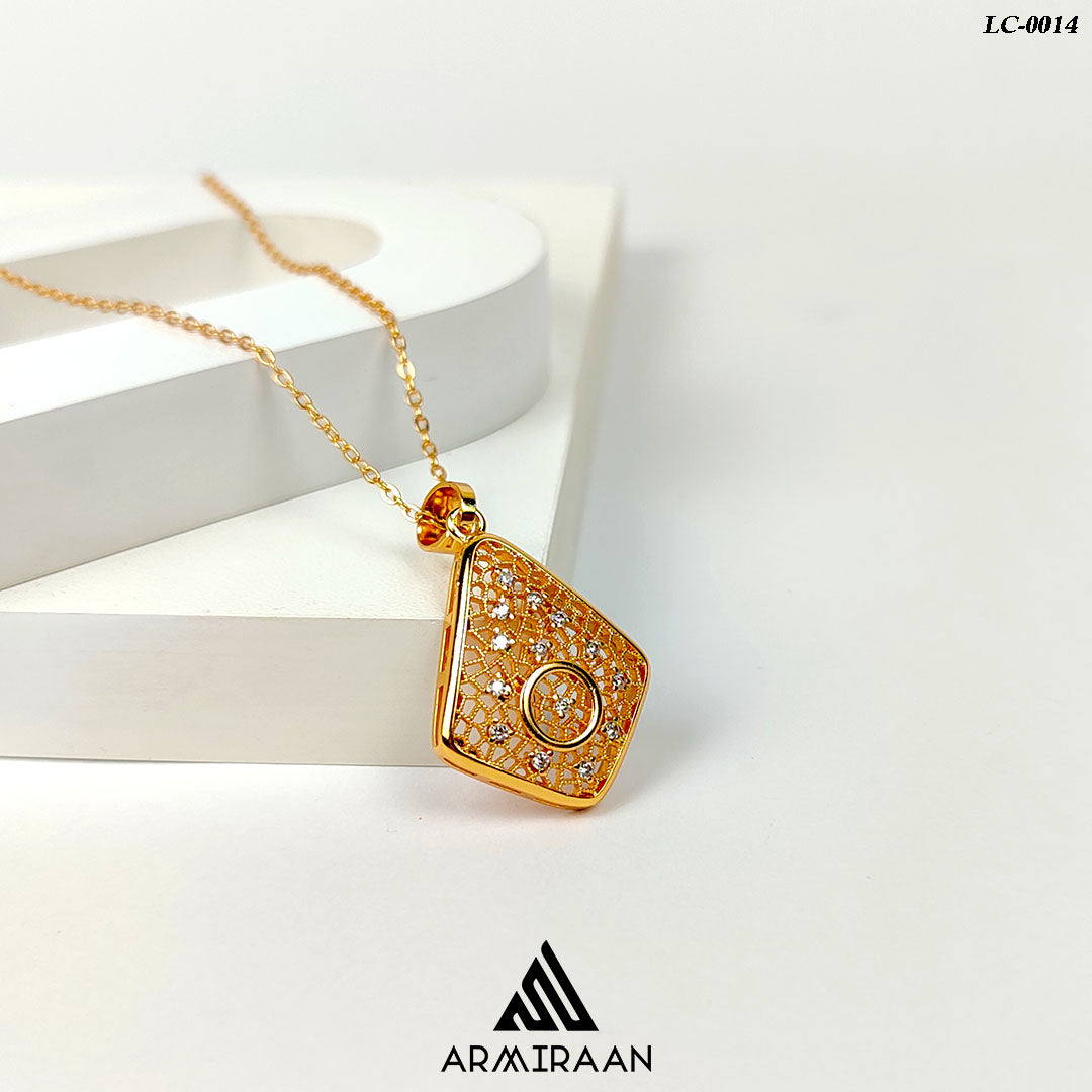 Gold Plated Zircon Stone Locket