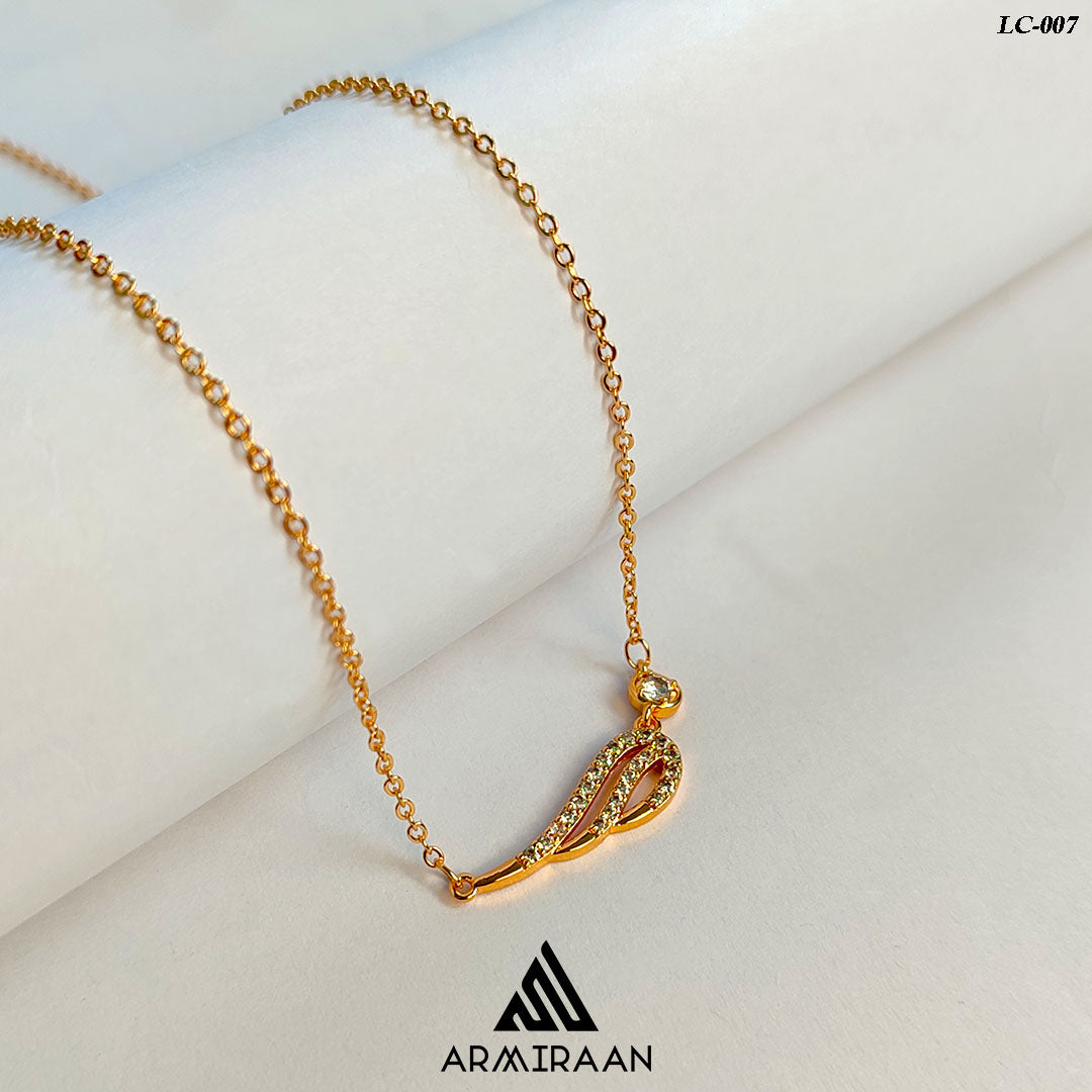 Leaf Zircon Stone Locket
