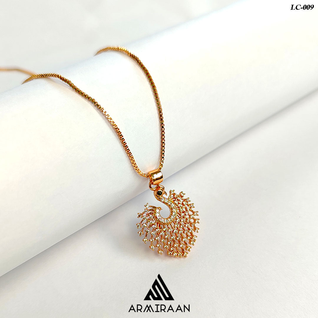 Peacock Zircon Stone Locket